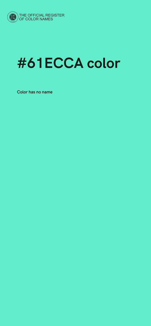 #61ECCA color image