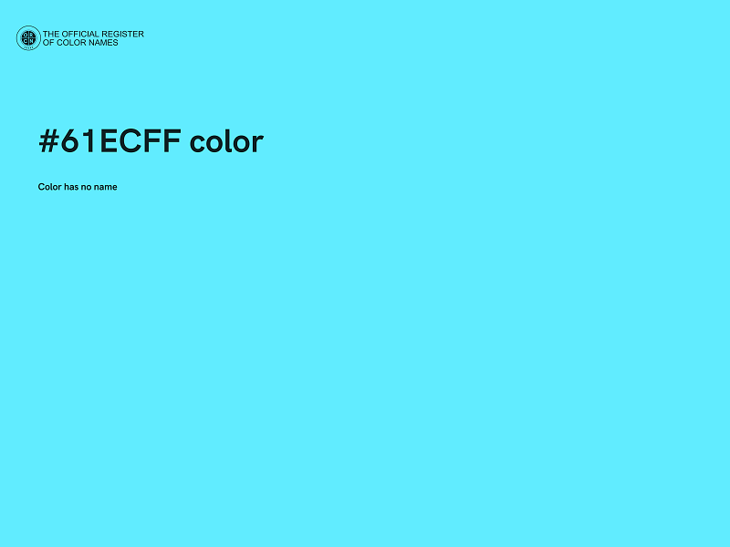 #61ECFF color image