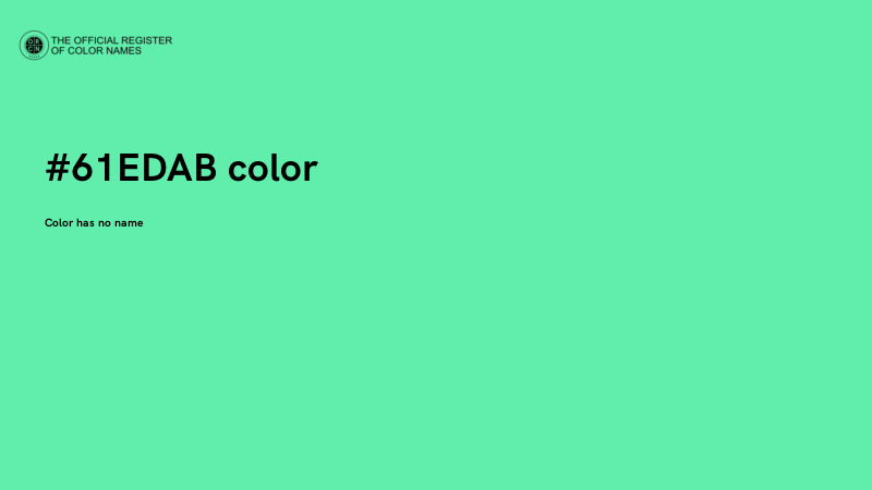 #61EDAB color image