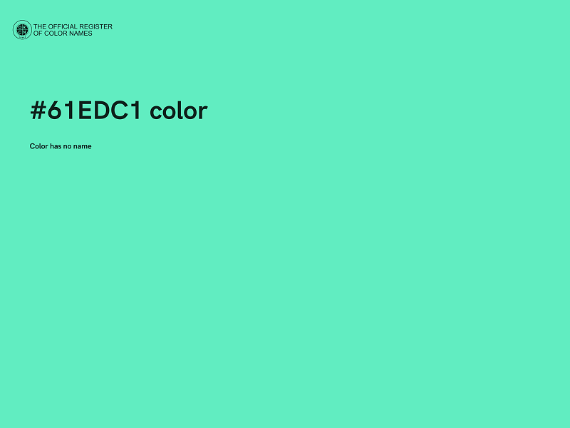 #61EDC1 color image