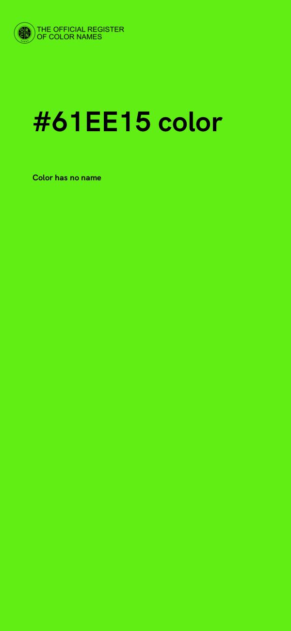 #61EE15 color image
