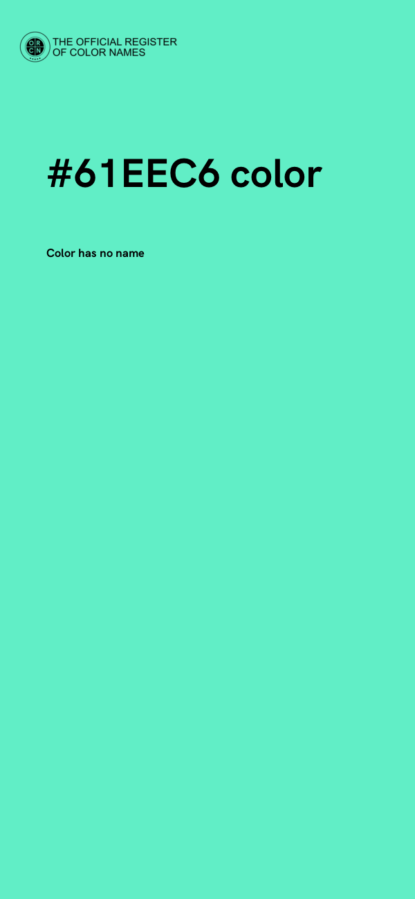 #61EEC6 color image
