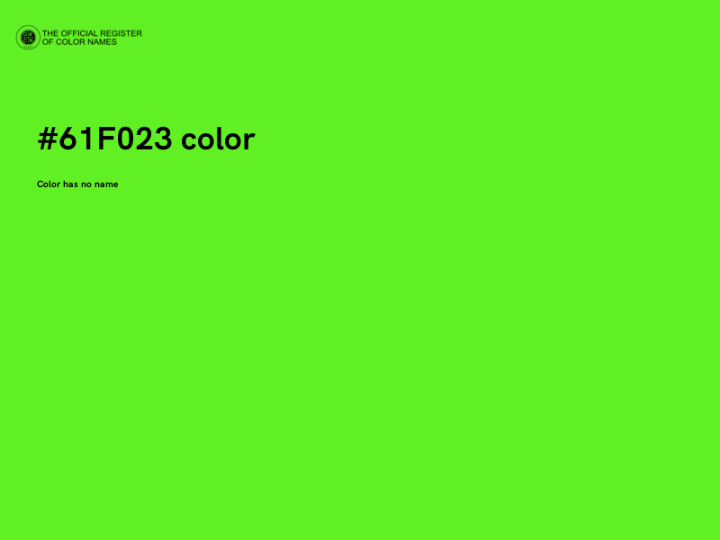 #61F023 color image