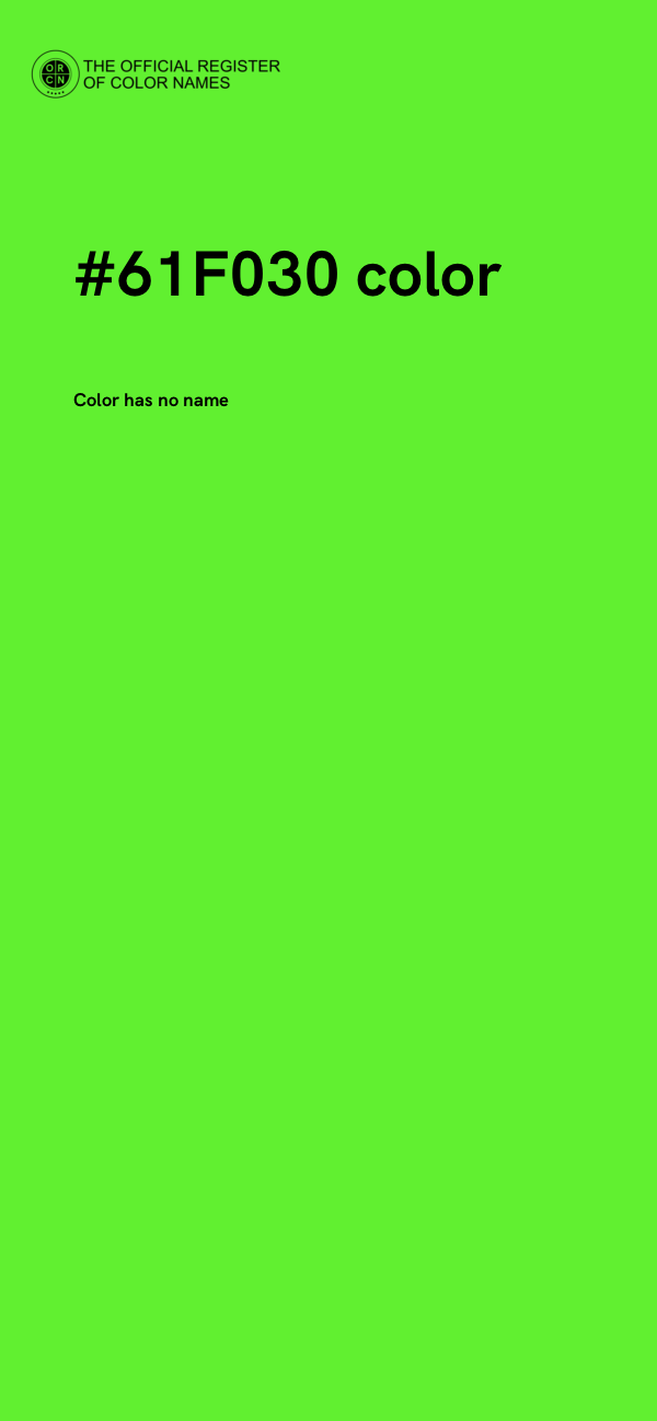 #61F030 color image