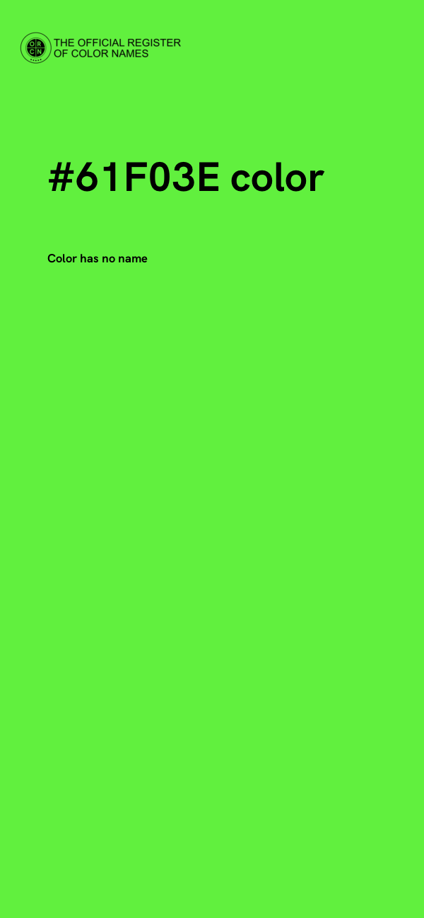 #61F03E color image