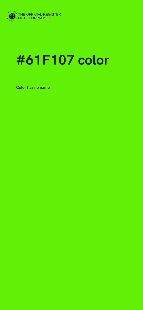 #61F107 color image