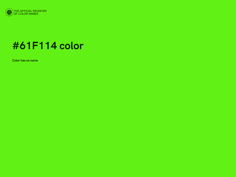 #61F114 color image