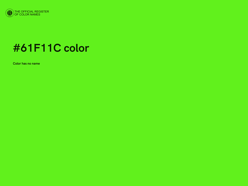 #61F11C color image