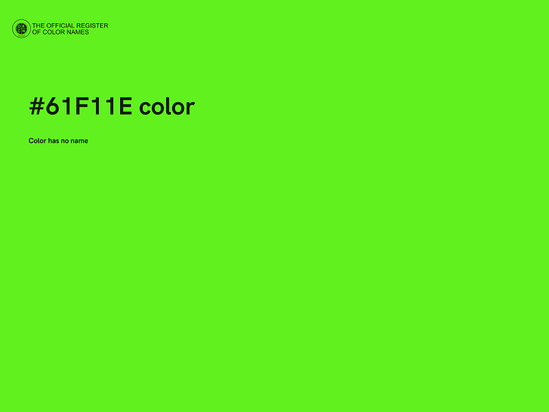 #61F11E color image