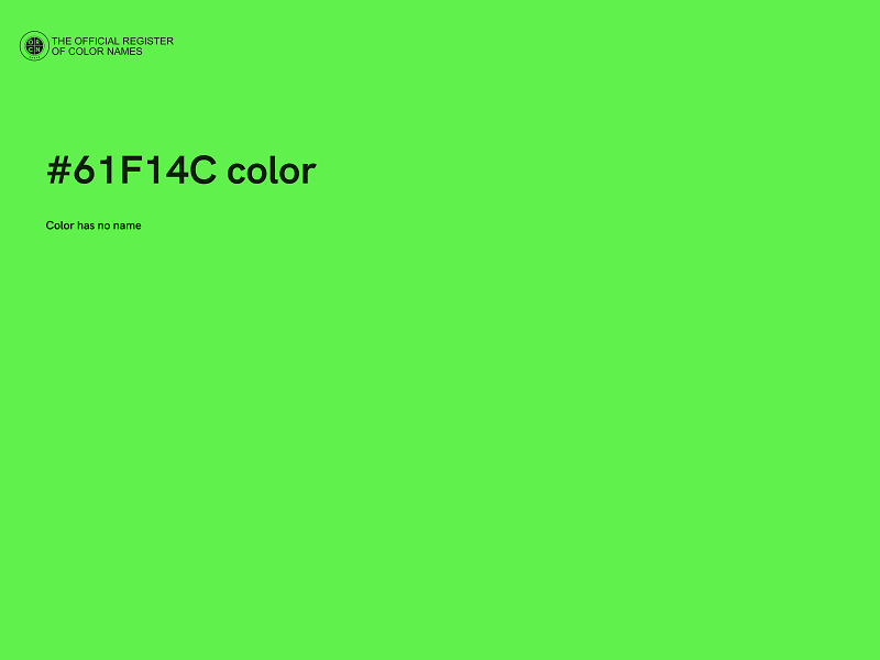 #61F14C color image