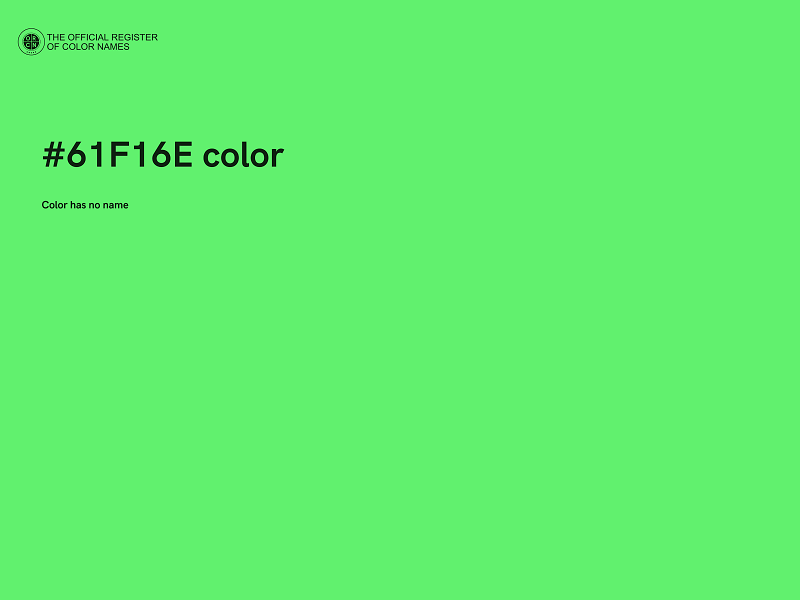 #61F16E color image