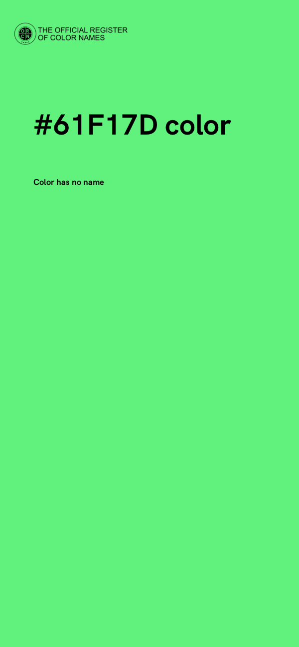 #61F17D color image