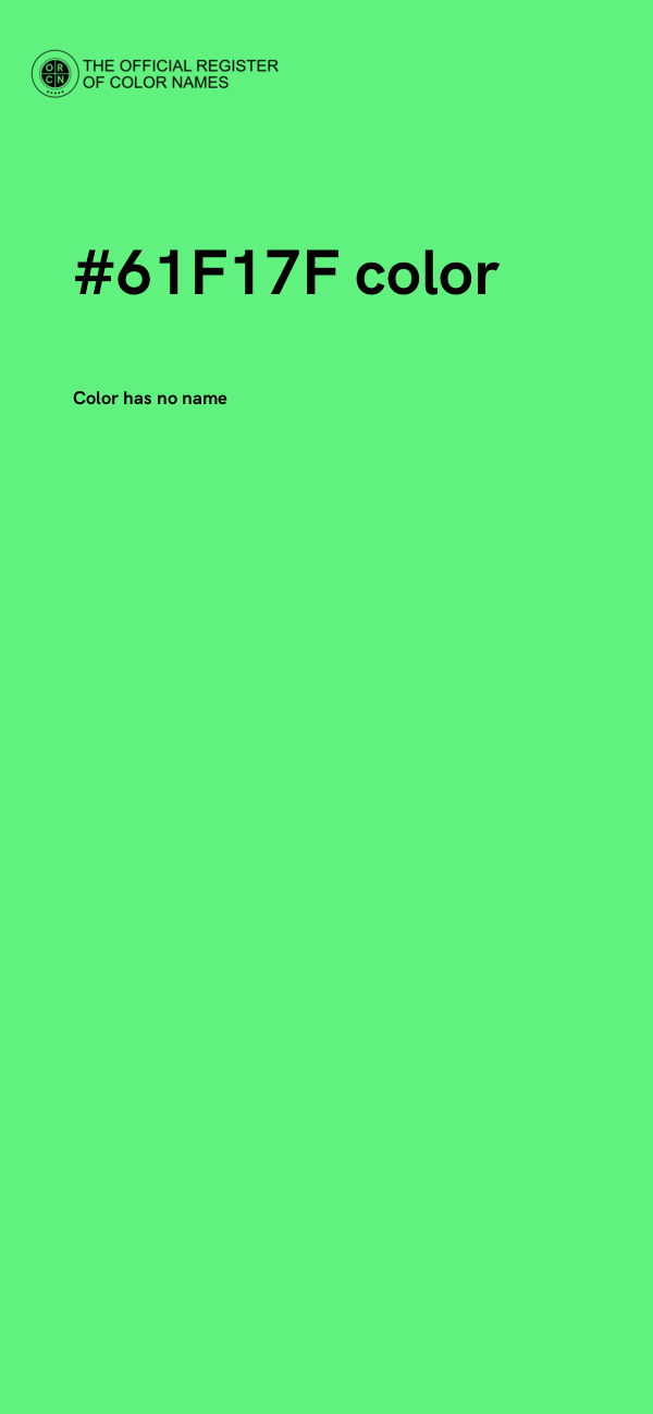 #61F17F color image