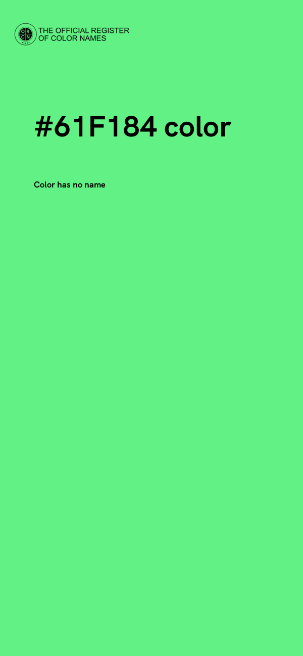 #61F184 color image