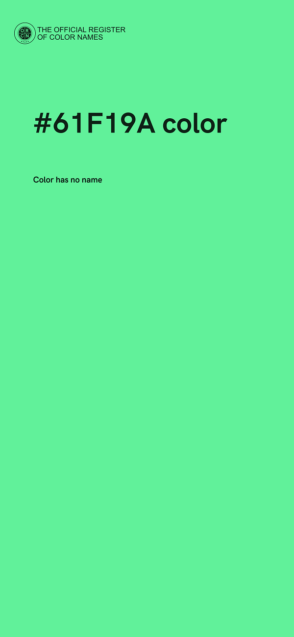 #61F19A color image