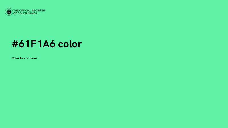 #61F1A6 color image
