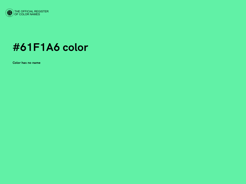 #61F1A6 color image