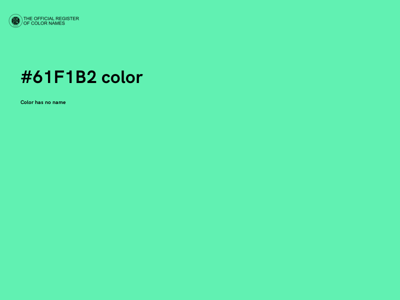 #61F1B2 color image