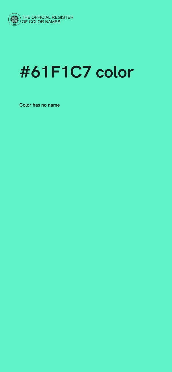 #61F1C7 color image