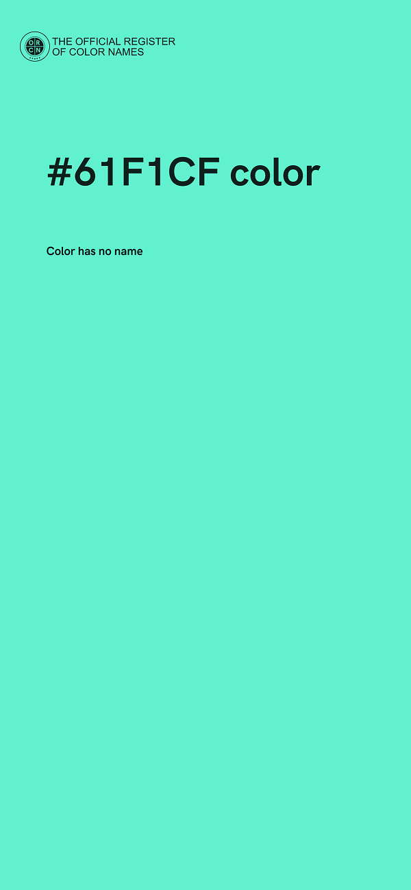 #61F1CF color image