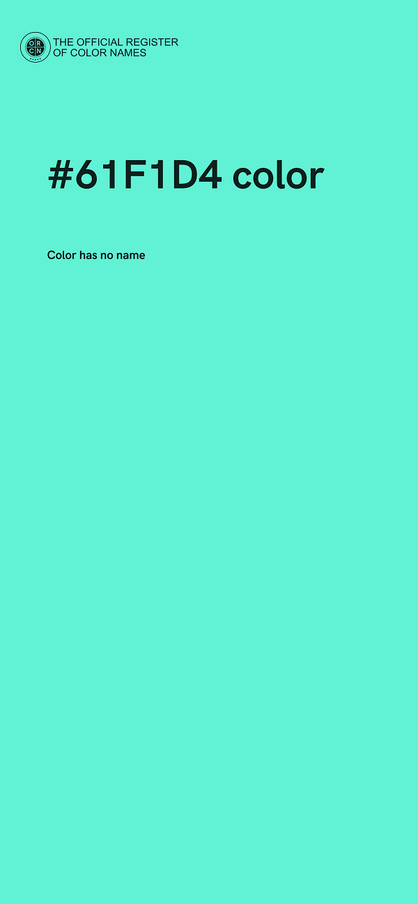 #61F1D4 color image