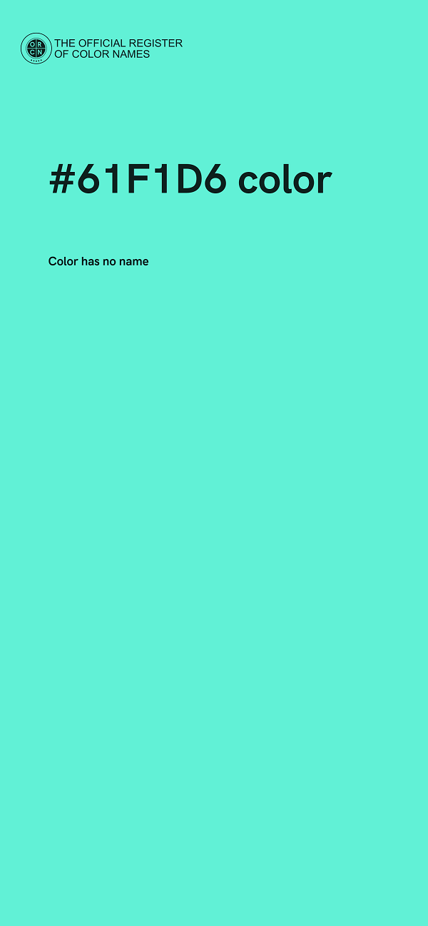 #61F1D6 color image