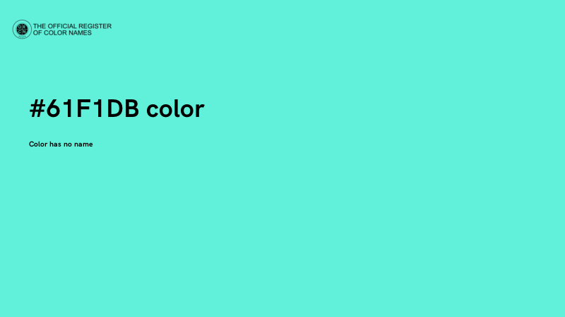 #61F1DB color image