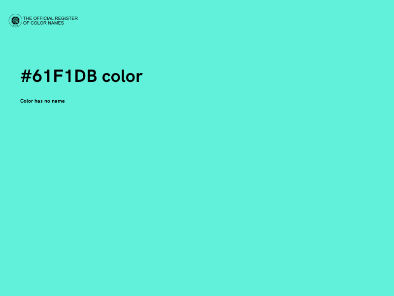 #61F1DB color image