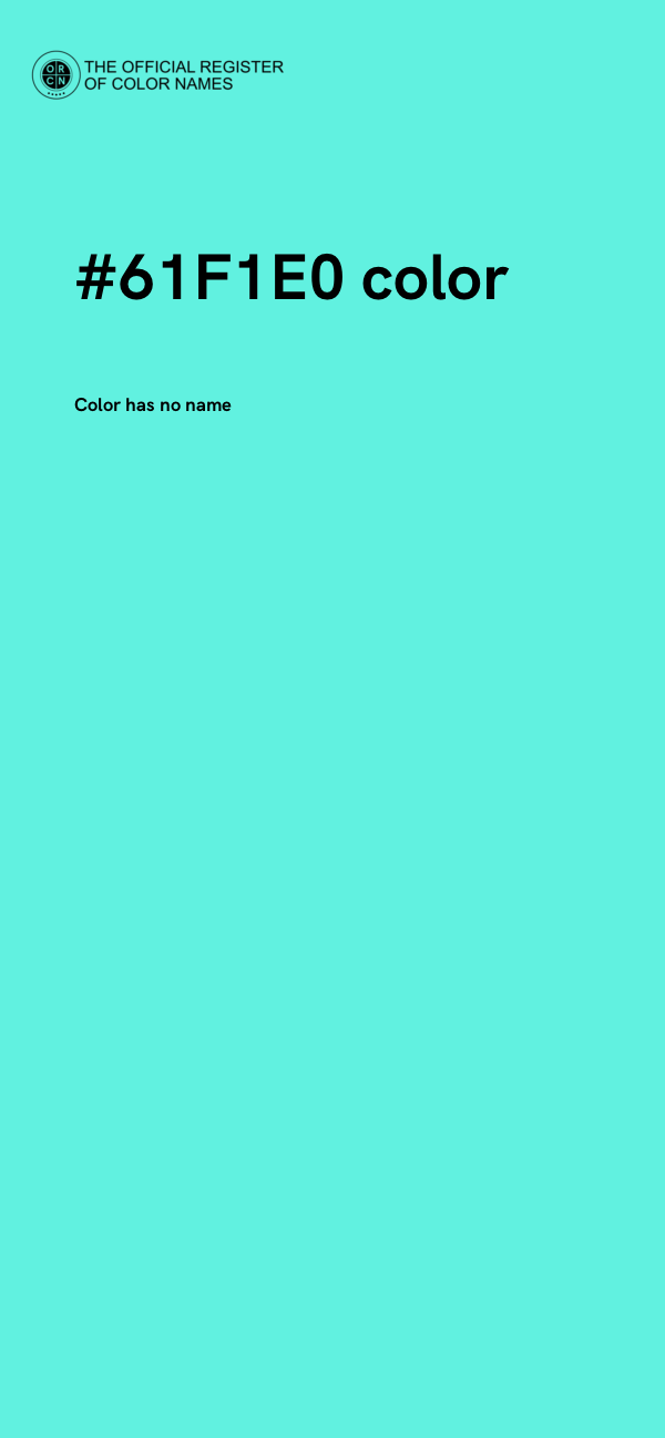 #61F1E0 color image