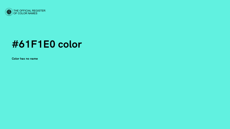 #61F1E0 color image