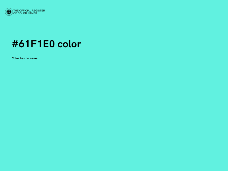 #61F1E0 color image