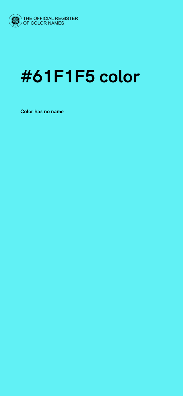 #61F1F5 color image