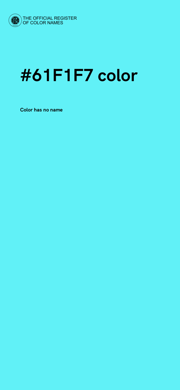 #61F1F7 color image
