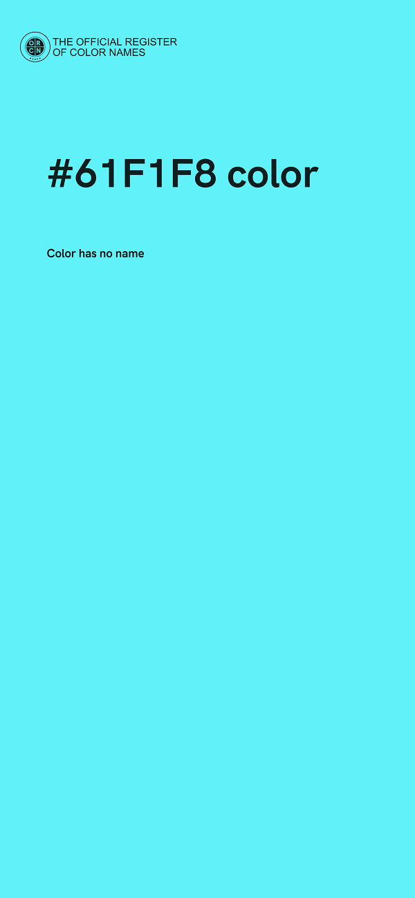 #61F1F8 color image