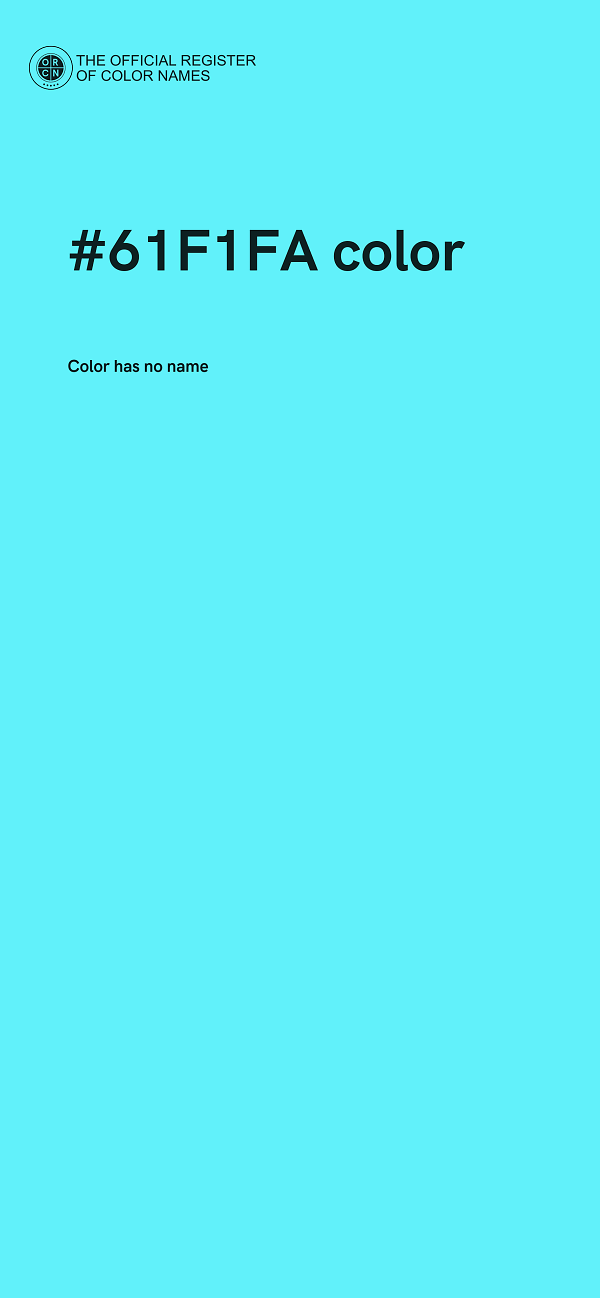 #61F1FA color image