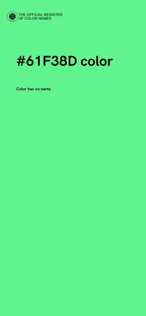 #61F38D color image