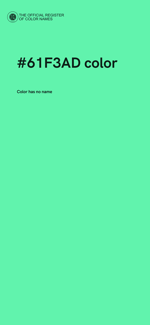#61F3AD color image