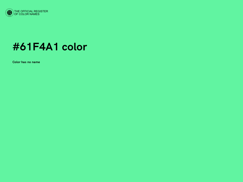 #61F4A1 color image