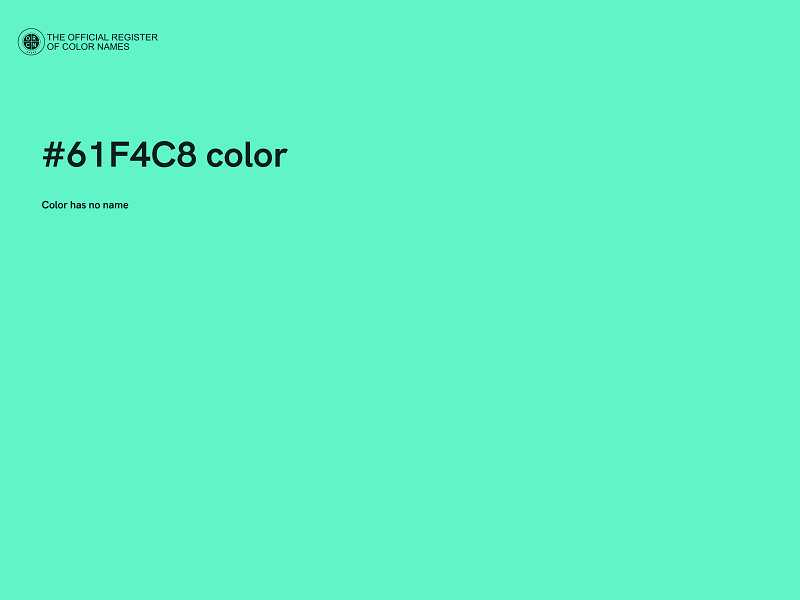 #61F4C8 color image
