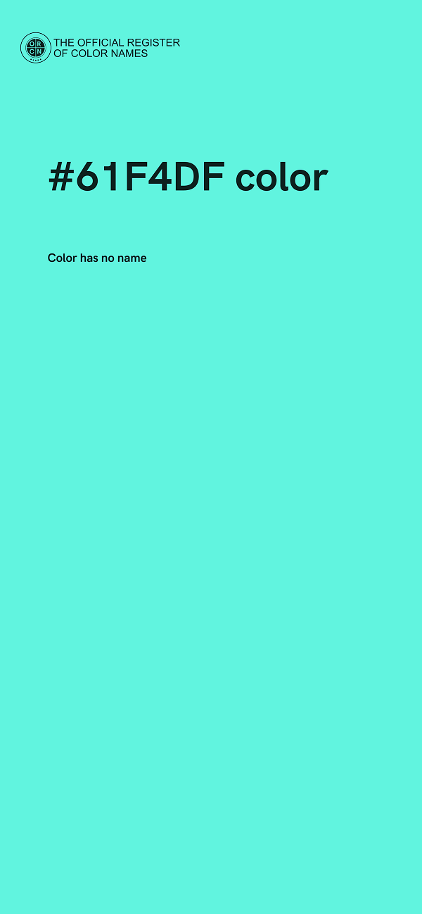 #61F4DF color image