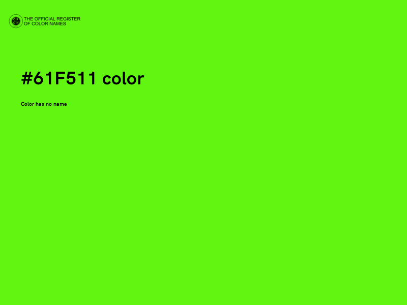 #61F511 color image