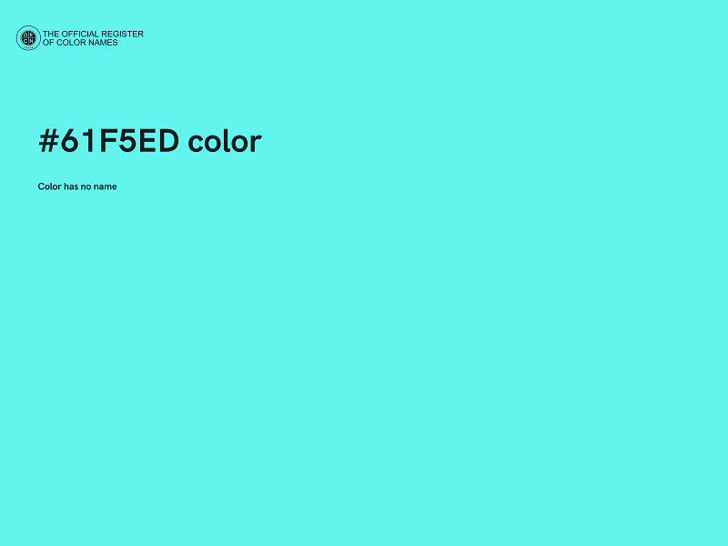 #61F5ED color image
