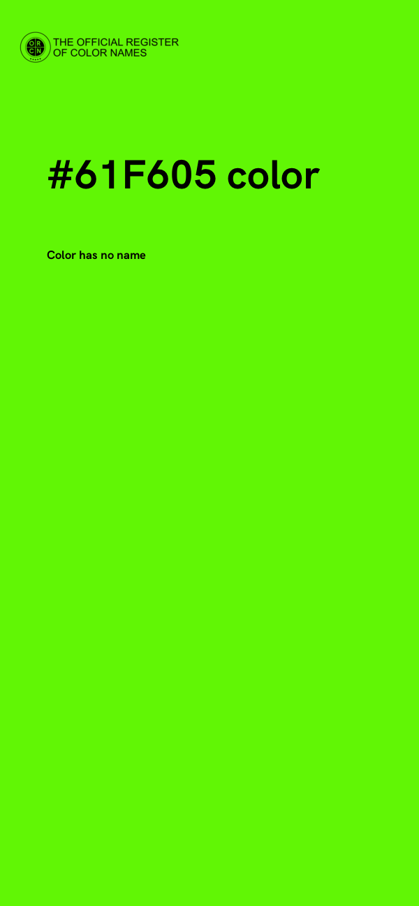 #61F605 color image