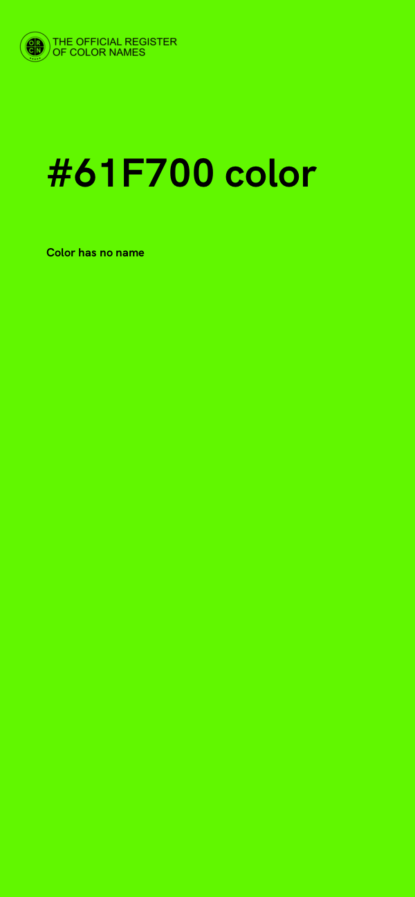 #61F700 color image