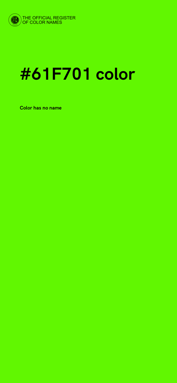 #61F701 color image