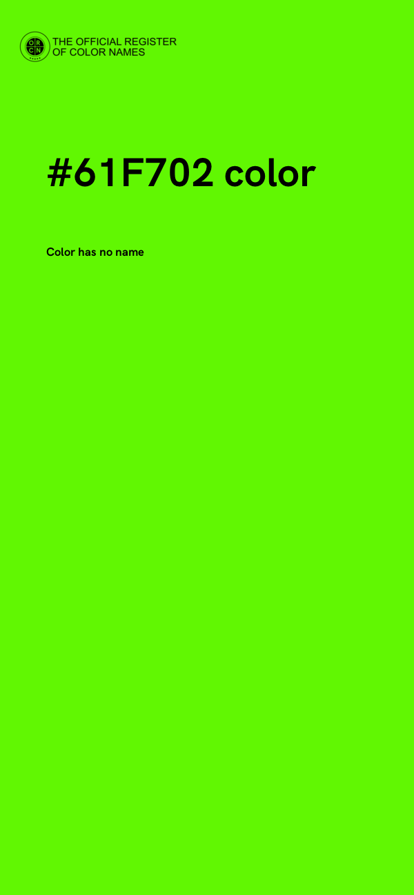 #61F702 color image