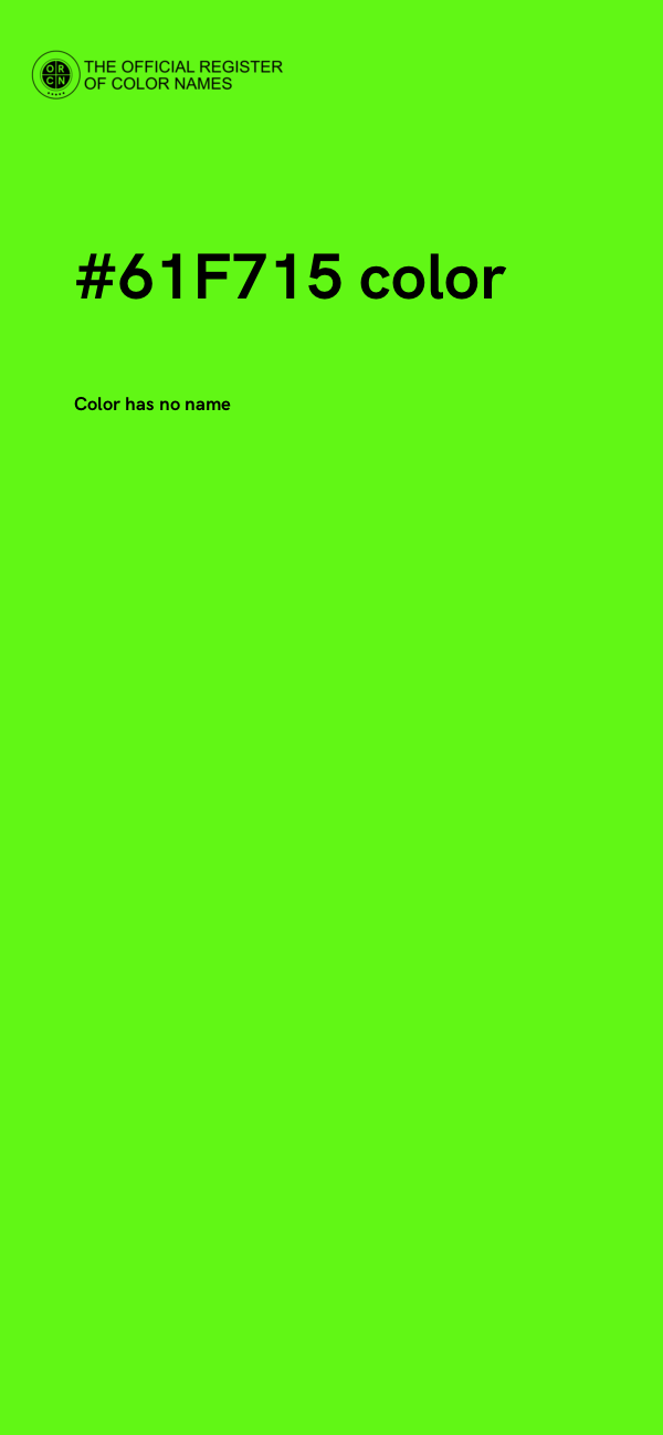 #61F715 color image