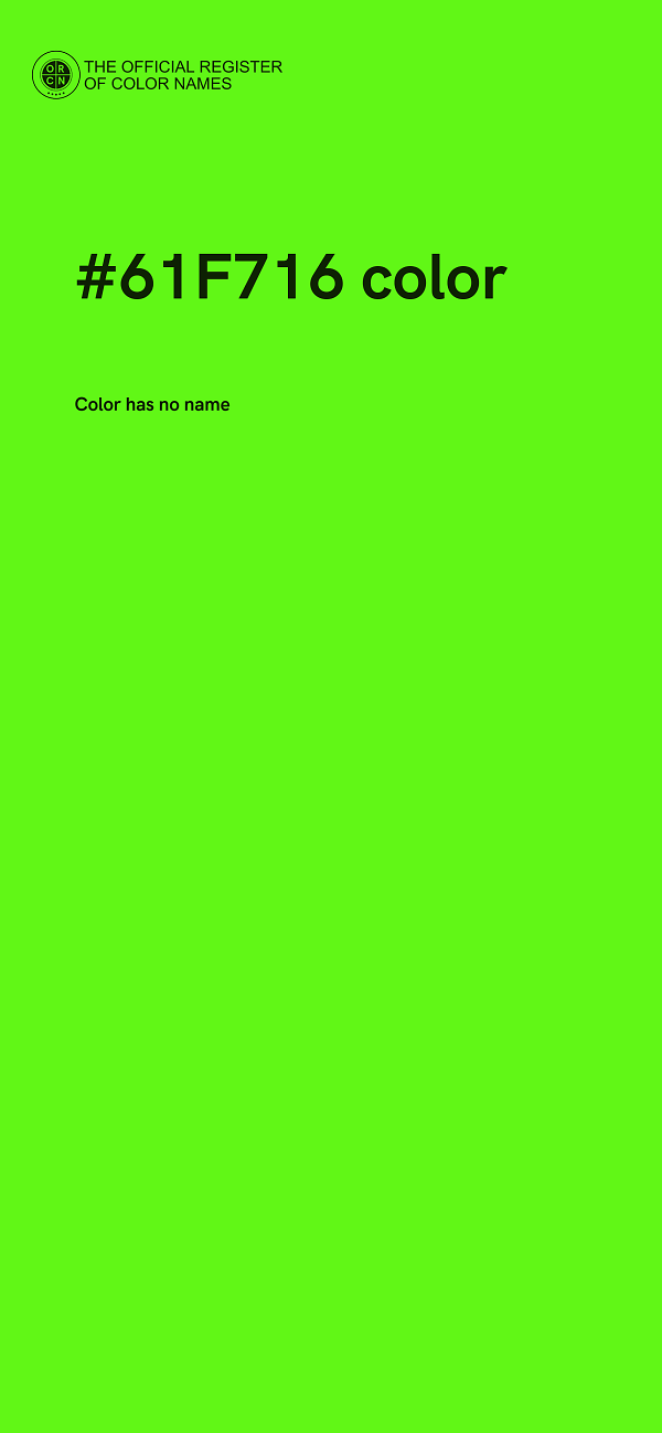 #61F716 color image
