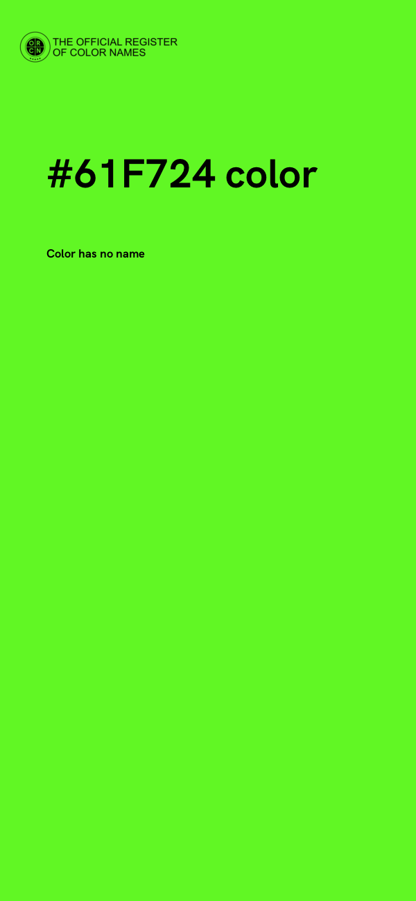 #61F724 color image