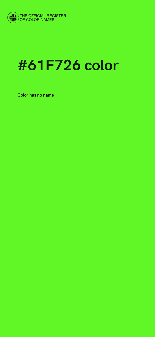 #61F726 color image